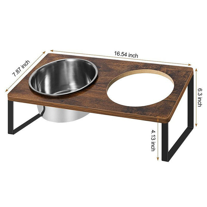 Elevate Your Pet's Dining Experience with Our Wooden Pet Feeding Bowl Stand Rack